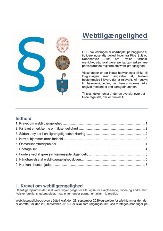 Vejledning om webtilgængelighed