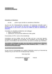 Skabelon til sognepræster vedrørende udmeldelse af folkekirken