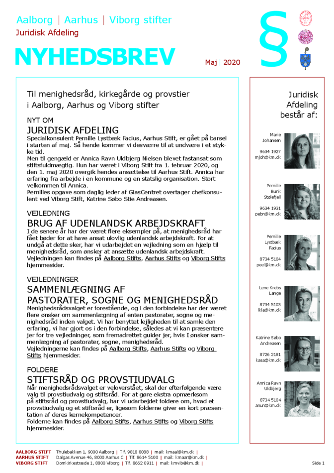 Nyhedsbrev maj 2020